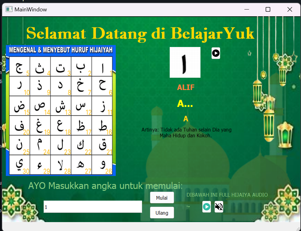 Hijaiyah Desktop App